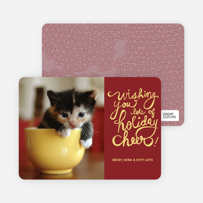 Holiday Cheer Holiday Photo Cards - Lemon Yellow