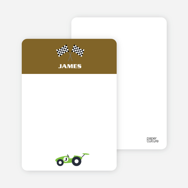 Notecards for the ‘Start Your Engines’ cards. - Khaki Brown