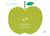 Appleseed Winks Modern Baby Announcement - Apple Green