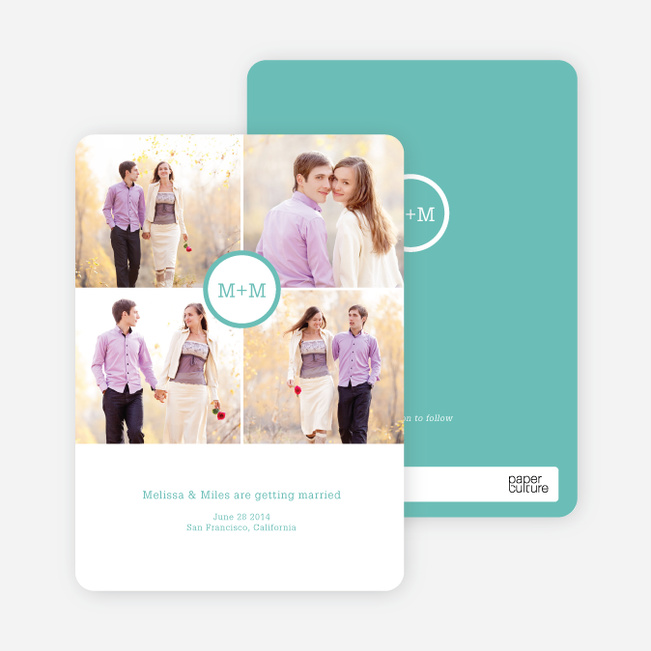 Capture the Memories Save the Date Cards - Green