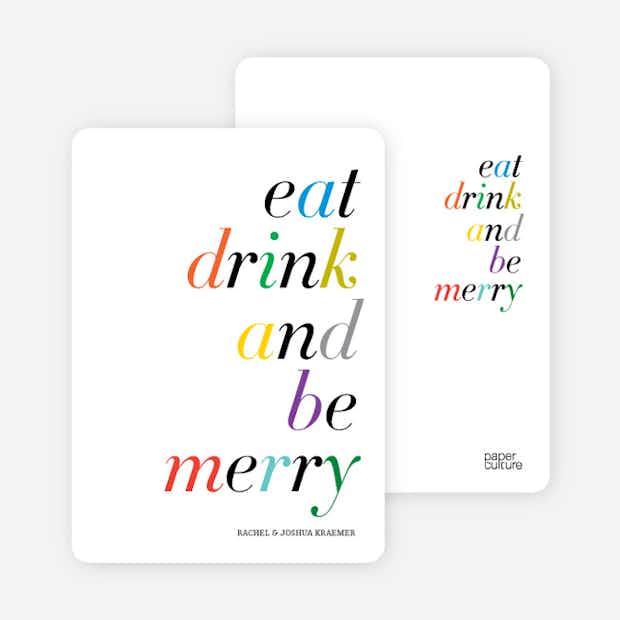 Eat, Drink and Be Merry - Main