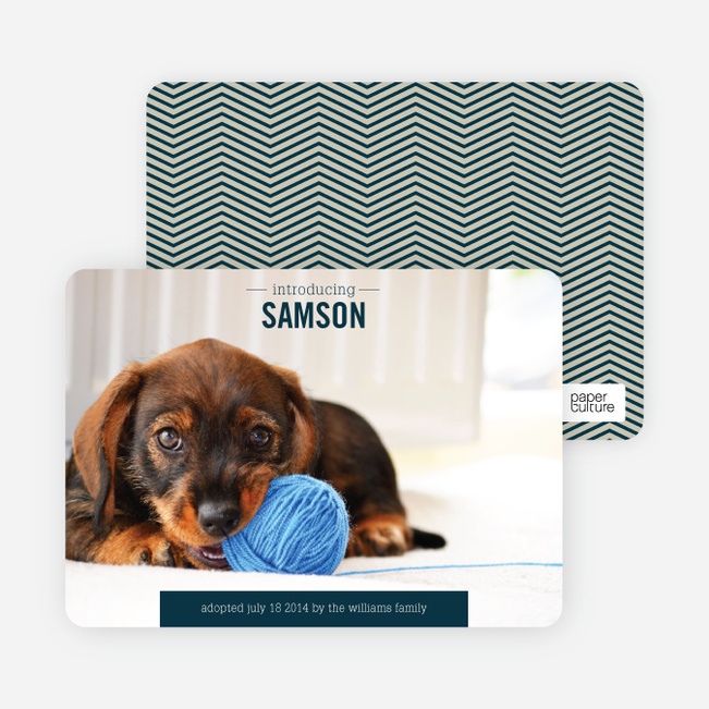 Puppy Announcements - Green