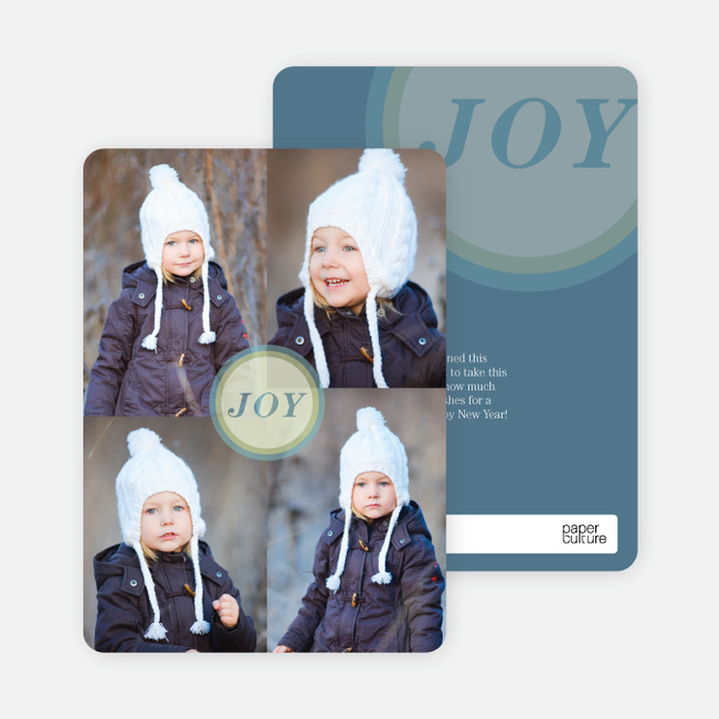 Christmas Icons Mt Rushmore Christmas Cards - Blue