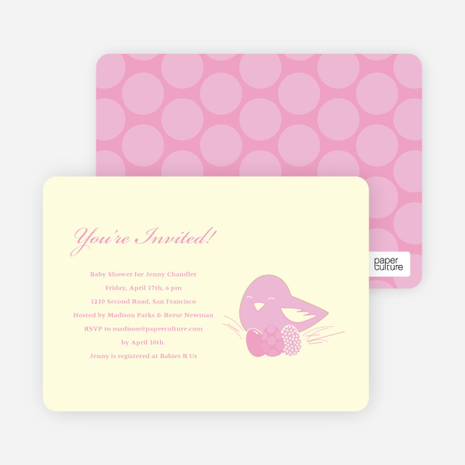 Nesting Mother Baby Shower Invitations - Vintage Rose