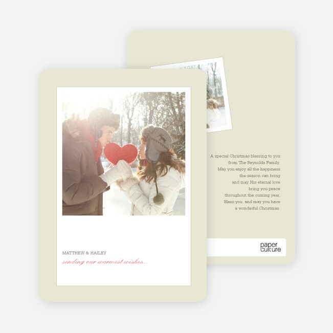 Instant Memories Holiday Photo Cards - Sangria