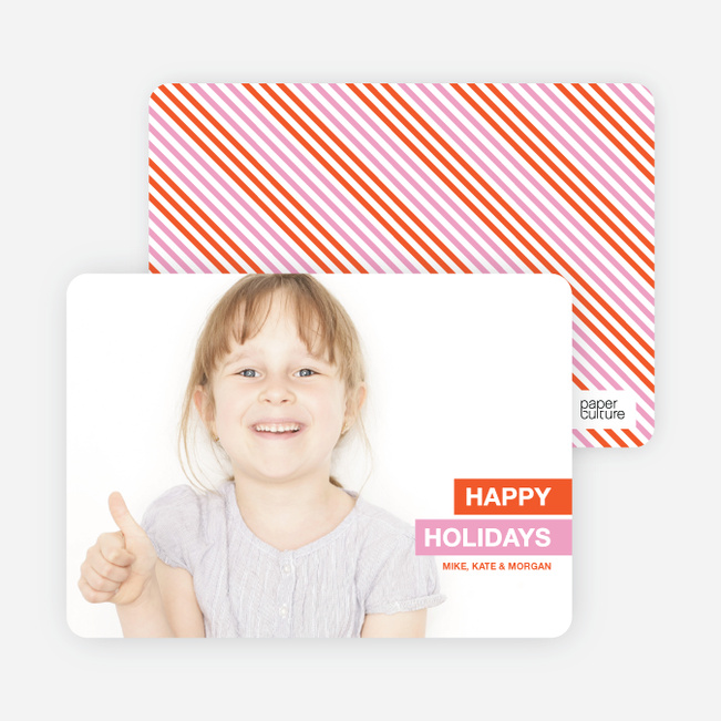 Happy Holidays 2010 Photo Card - Orange