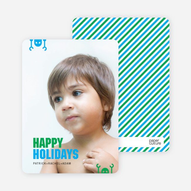 Robot Holiday Greeting Cards - Shamrock