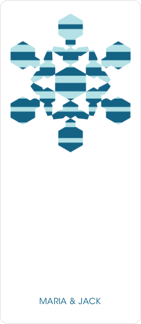 Modern Snowflake - Blue