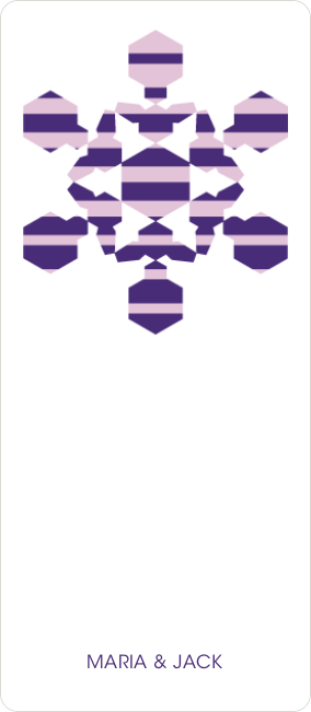 Modern Snowflake - Purple