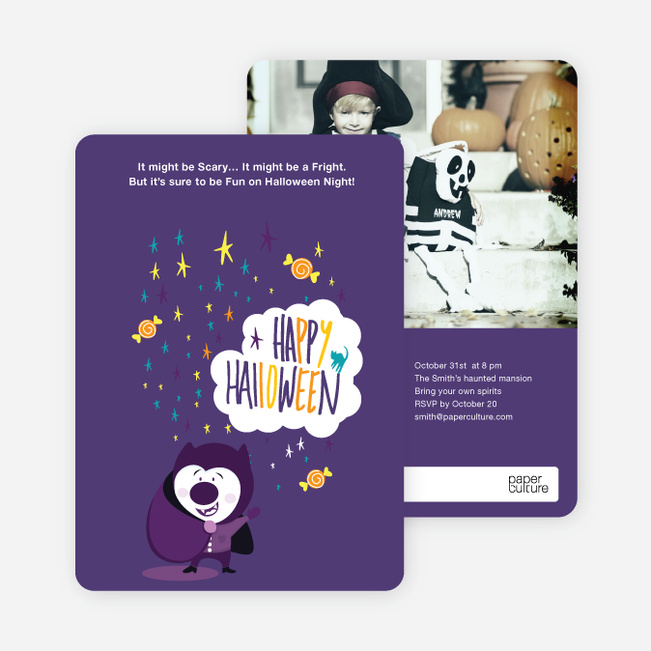 Magical Costume Party Halloween Invitations - Turquoise