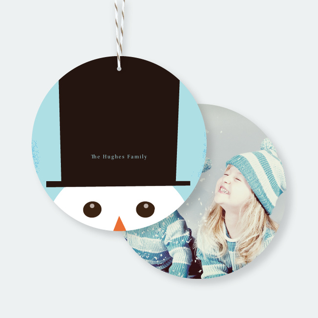 Snowman Christmas Ornaments - Blue