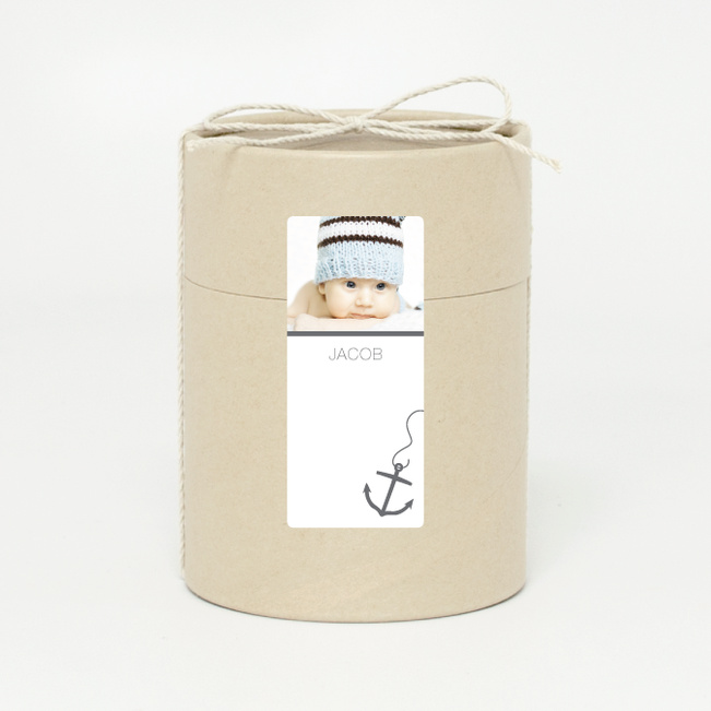 Anchors Away Eco Stickers - Gray