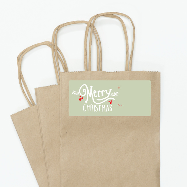 Christmas Script - Green