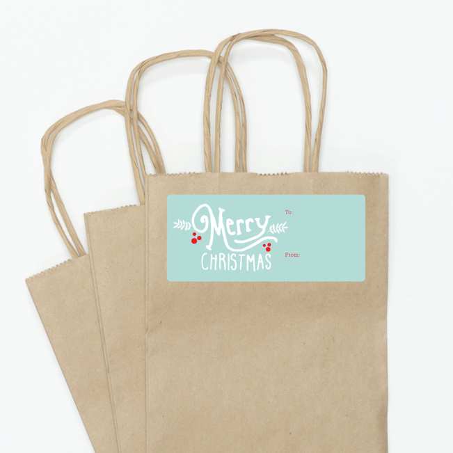 Christmas Script - Blue