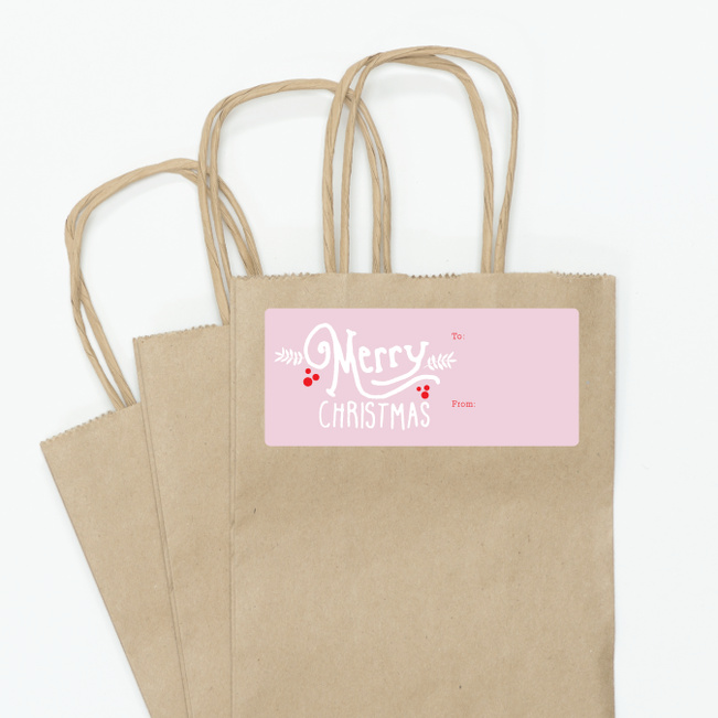 Christmas Script - Pink
