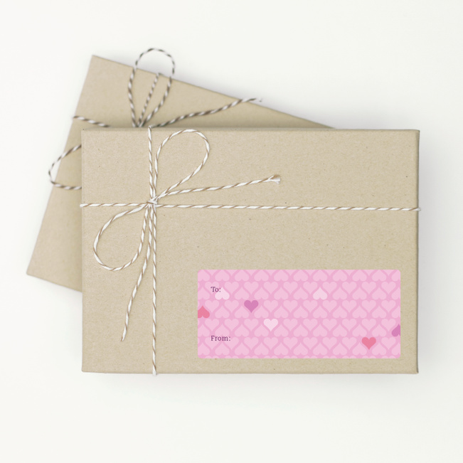 Love and Heart Stickers - Pink
