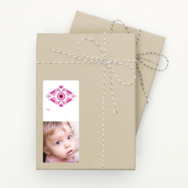 Photo Bird Stickers - Pink