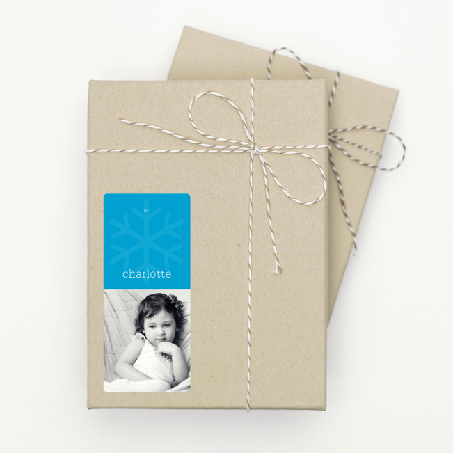 Photo Snowflake - Blue