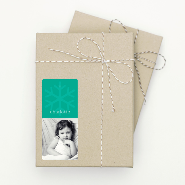 Photo Snowflake - Green