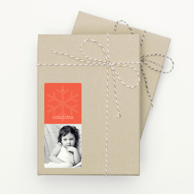 Photo Snowflake - Orange