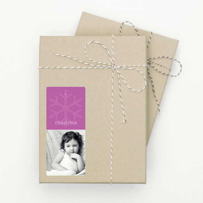 Photo Snowflake - Purple