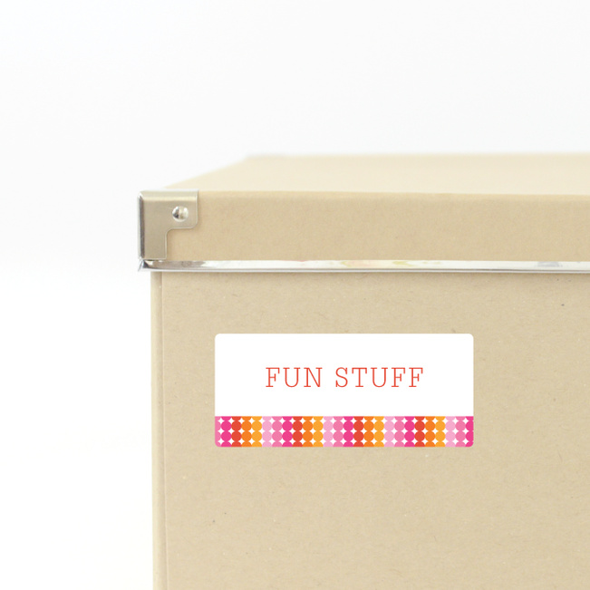 Star Storage Labels - Pink