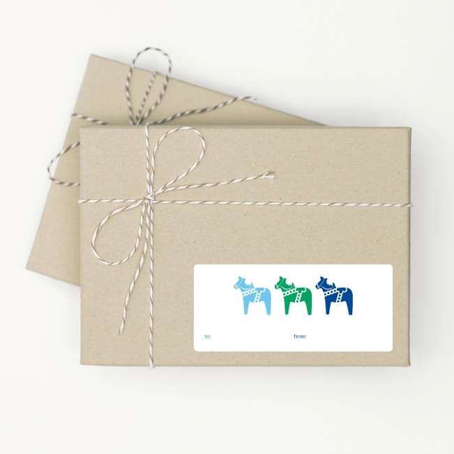 Three Horses - Blue