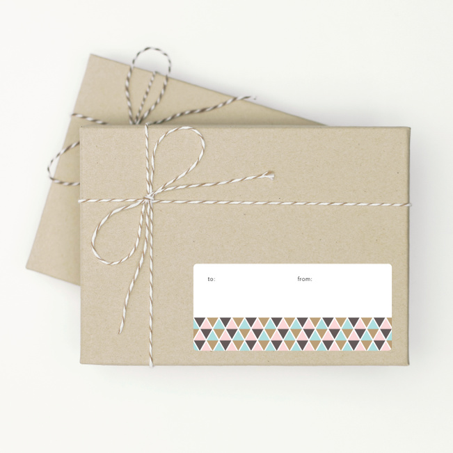 Triangle Stickers - Blue