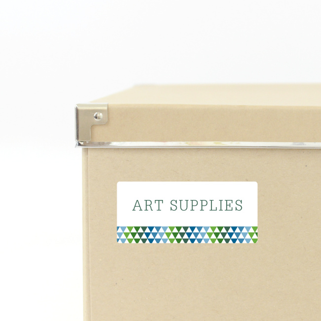 Triangle Storage Labels - Green