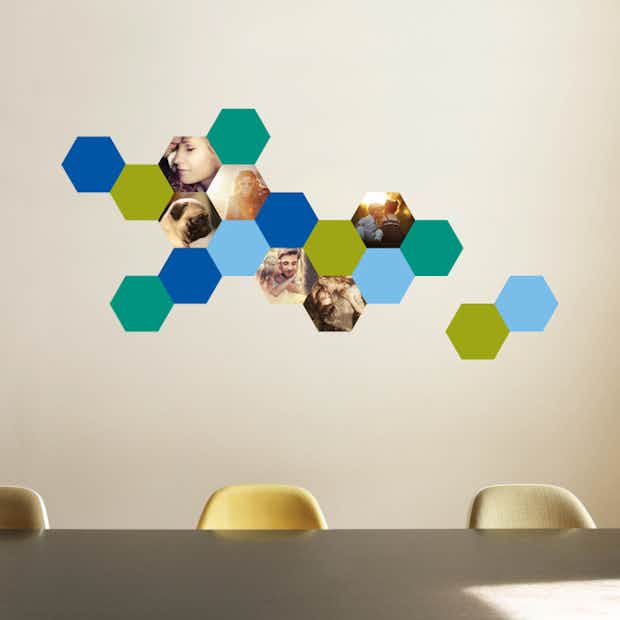 Honeycomb Shapes - Wall Decal