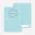 Baby Icon Burst Matching Thank You Cards - Boy Blue