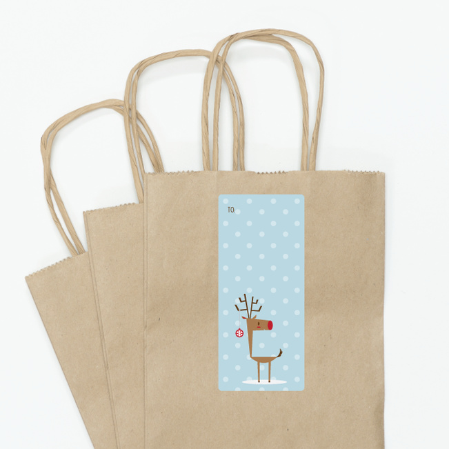 Reindeer Snow - Blue