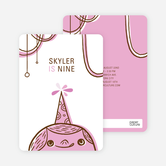 Birthday Party Celebration Invitations - Lavender