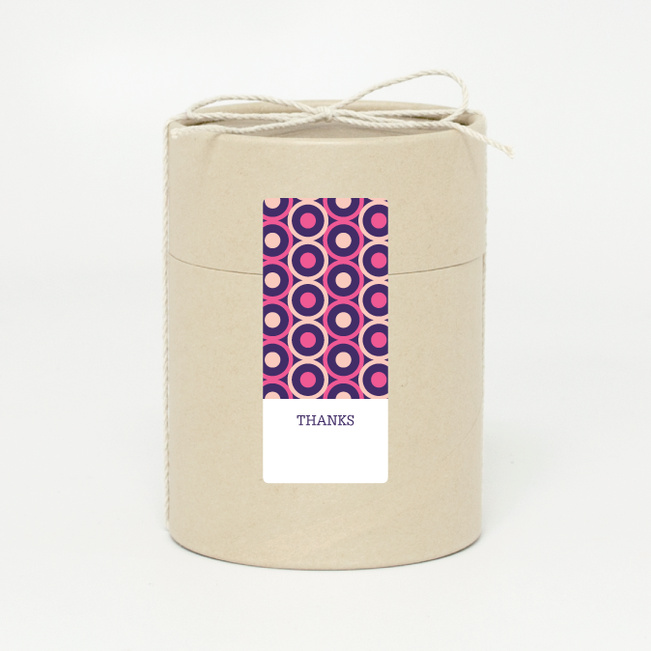 Pattern Chic Gift Tags and Stickers - Pink