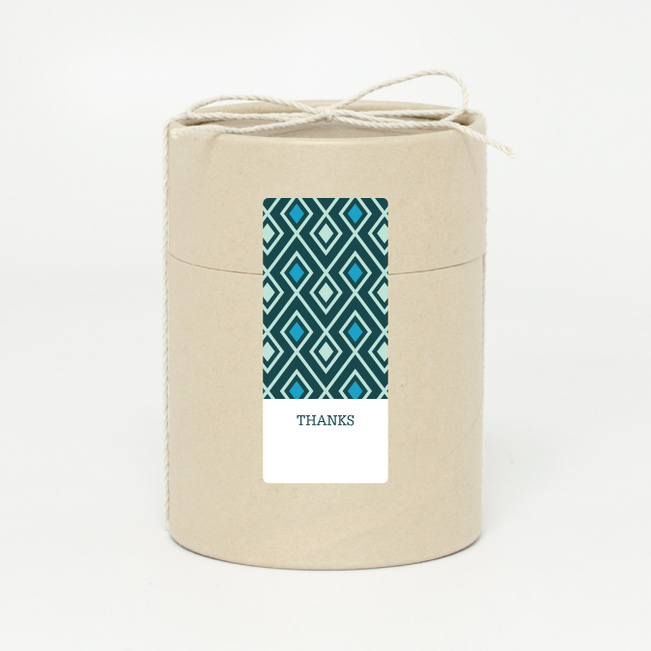 Pattern Chic Gift Tags and Stickers - Blue