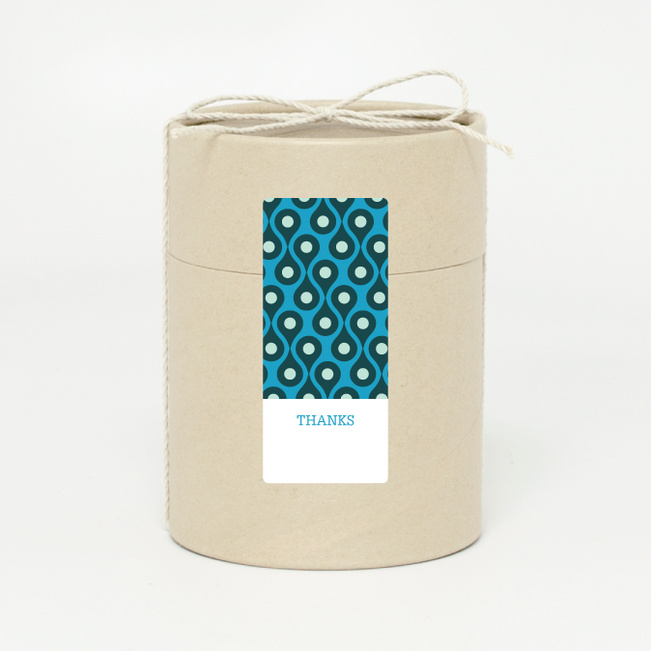 Pattern Chic Gift Tags and Stickers - Blue