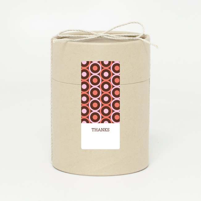 Pattern Chic Gift Tags and Stickers - Orange