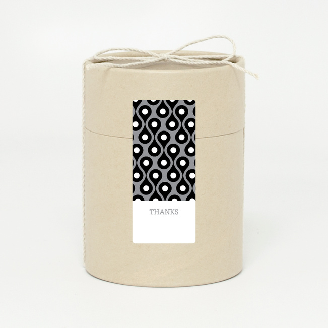 Pattern Chic Gift Tags and Stickers - Black