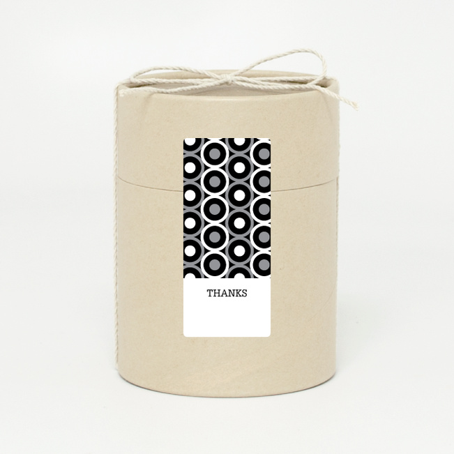 Pattern Chic Gift Tags and Stickers - Black