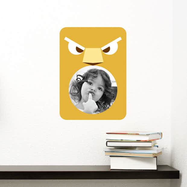 Lion Photo Frame Sticker - Wall Decal