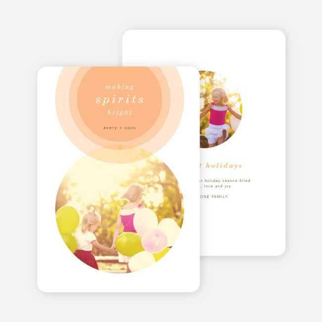 Illumination Holiday Cards - Orange