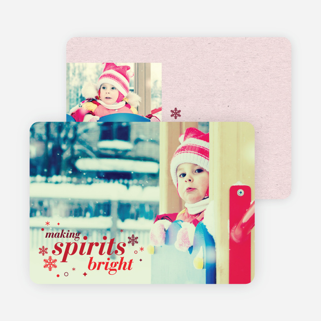 Making Spirits Bright Cards for the Holidays - Red