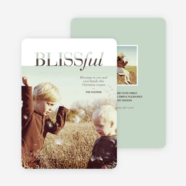 Blissful Holiday Cards - Main