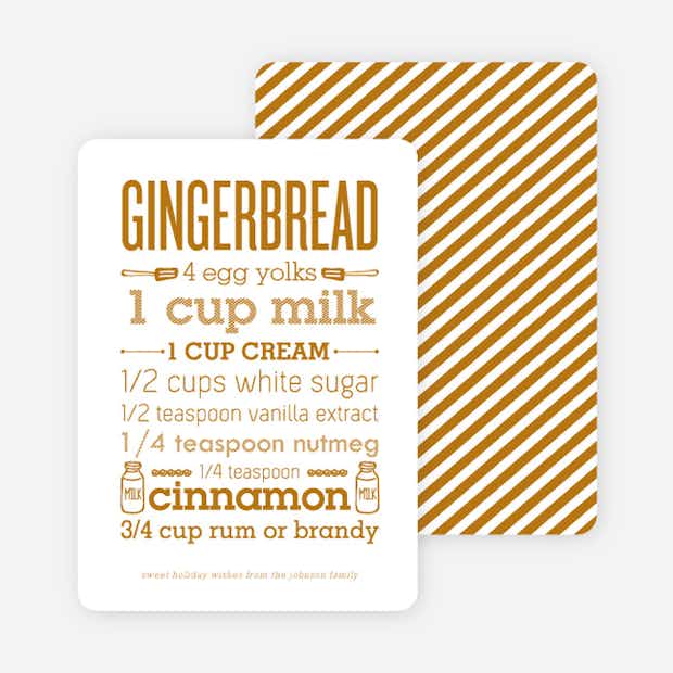 Gingerbread Holiday Recipe - Main