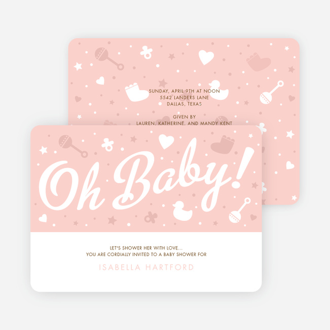 Oh Baby Shower Things - Orange