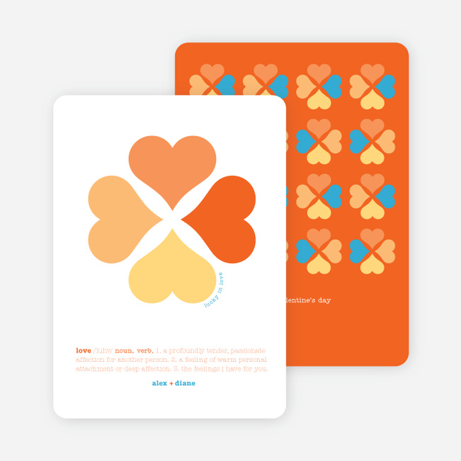 Clover Says: You’re Lucky in Love - Carrot Orange