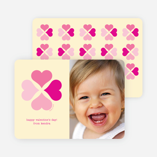 Four Heart Clover for Valentine’s Day - Magenta