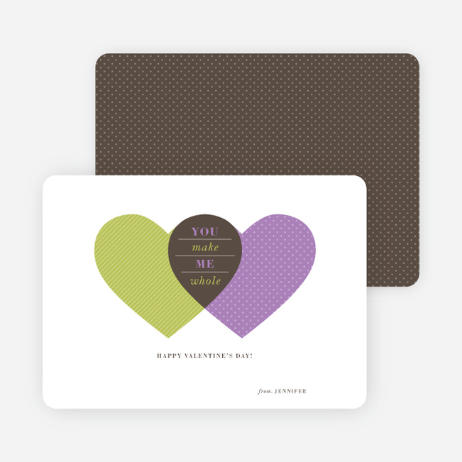 Heart Venn Diagram for Valentine’s Day - Yellow