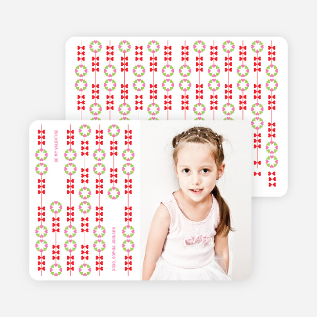 Hearts and Flowers on Valentine’s Day - Tomato Red