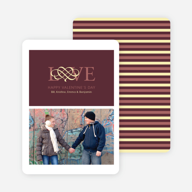 Pet Love Valentine’s Day Card - Sangria